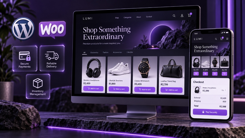 WordPress WooCommerce Store Mockup